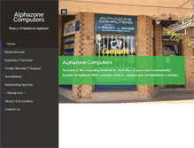 Tablet Screenshot of alphazone.com.au